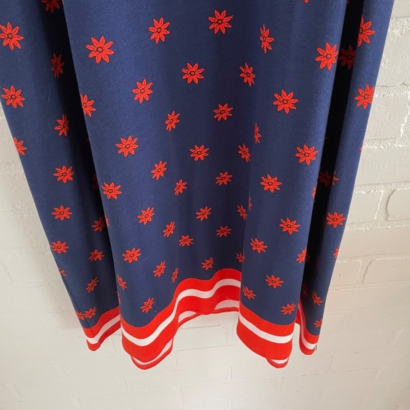 NWT Hatley Bella Tank Dress Navy Orange Floral Coastal Mod Coquette XL - Picture 5 of 8